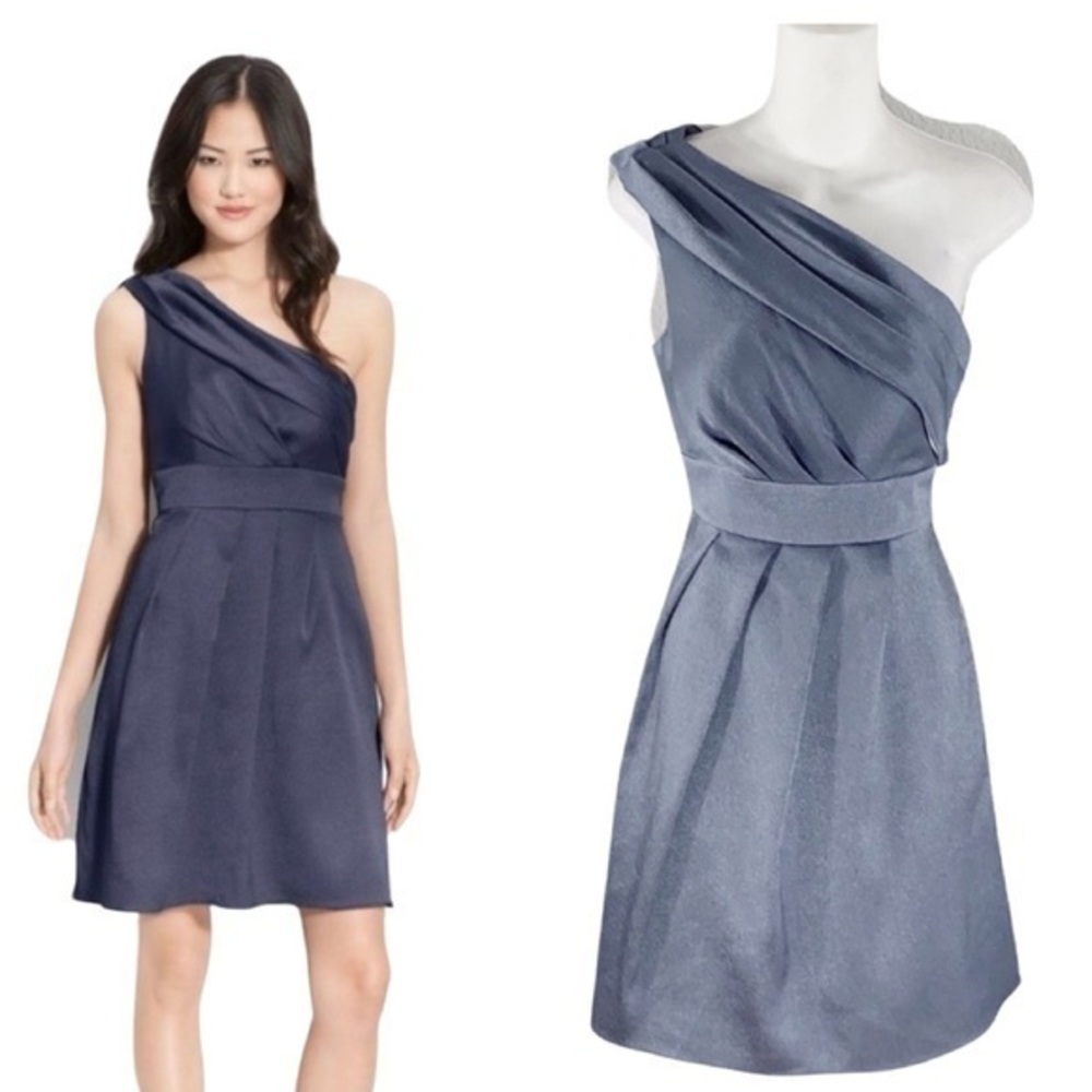 Jenny Yoo wedding blue shoulder dress
